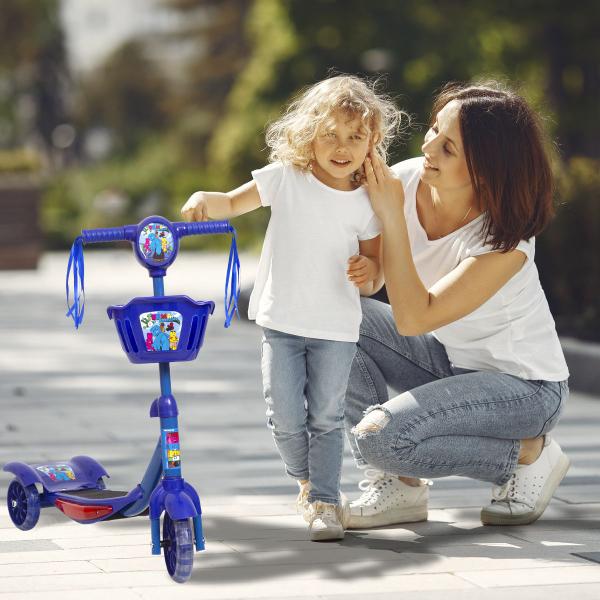 Imagem de Patinete Infantil Turma do Problems Ajustável Com Som e Luz