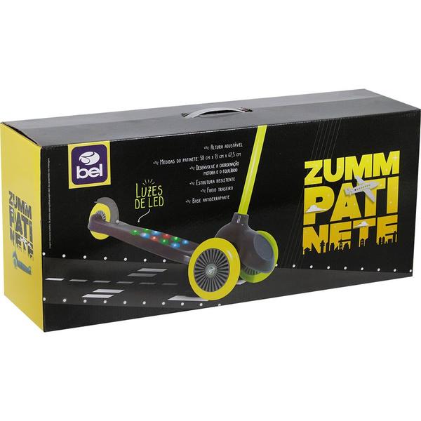 Imagem de Patinete Infantil Zumm 3 Rodas com Led Cinza Bel