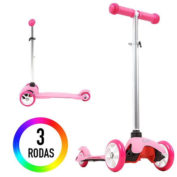 Imagem de Patinete para Crianças com 3 Rodas Best Race Rosa BBR R2956