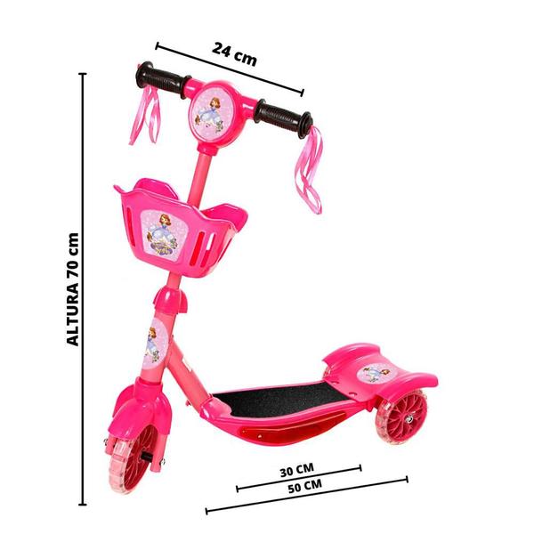 Imagem de Patinete Para Crianças Scooter 3 Rodas Brinquedo Infantil