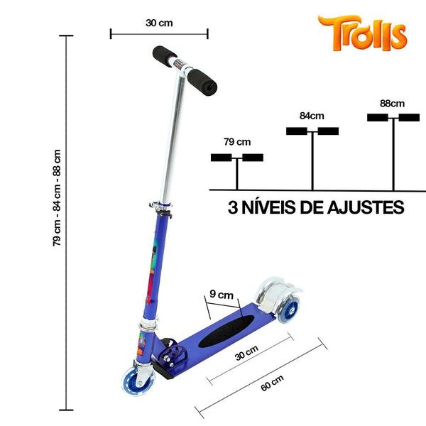 Imagem de Patinete Pixar Toy Story Infantil Meninos de Três Rodas Azul