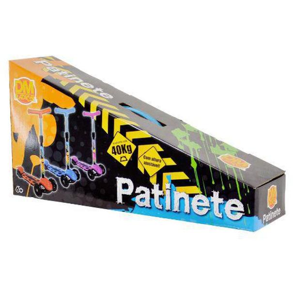 Imagem de Patinete Radical Power New Azul 3 Rodas para Crianças - Dm Toys