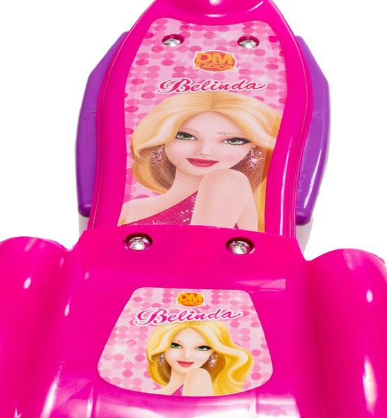 Imagem de Patinete Rosa Belinda Com Capacete Confiável de 6 7 8 Anos