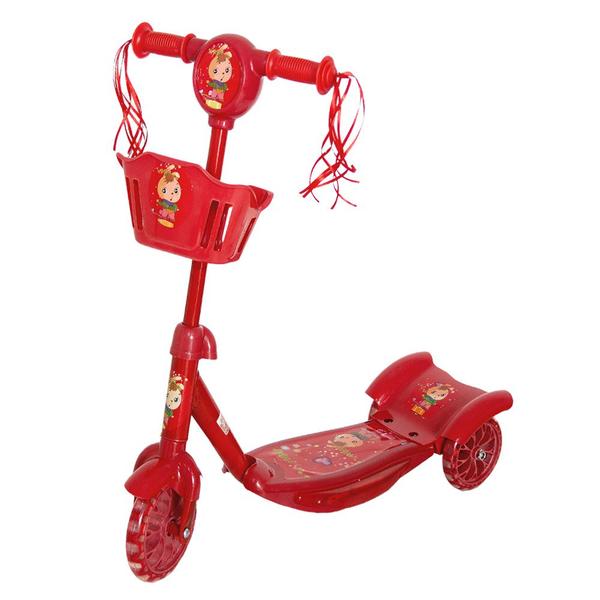 Imagem de Patinete Scooter Com Freio Traseiro Menino Infantil Vermelho