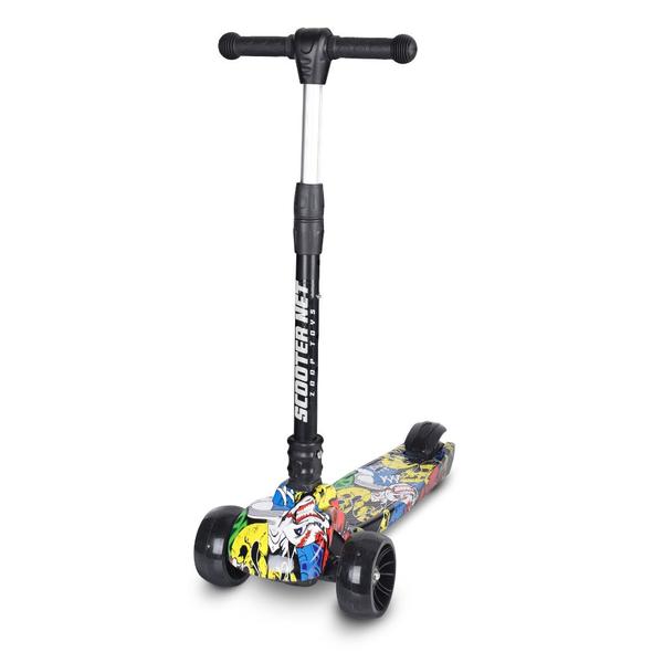 Imagem de Patinete Scooter Net Dobrável com Led Grafite Preto - Zoop