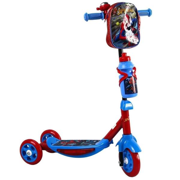 Imagem de Patinete Spiderman 3 Rodas Com Garrafa E Mochila - HBR0590