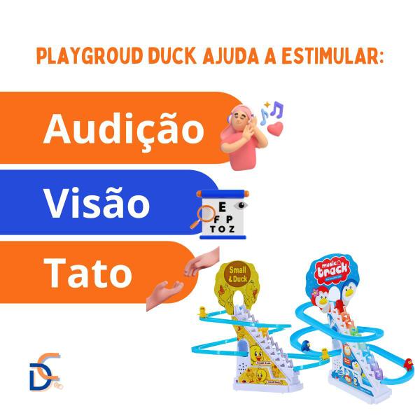 Imagem de Patinho Brinquedo Playground Animais Baby Pinguim com Luzes e Som