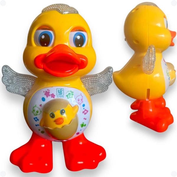 Imagem de Patinho Dançante Brinquedo Que Dança Pato Mexe Anda Som Luz