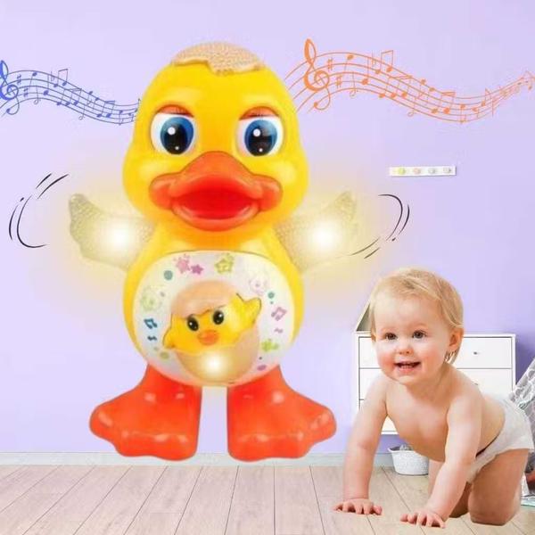 Imagem de Patinho Dançante Musical Infantil Som E Luz Duck Mexe Olho Cor Amarelo