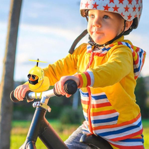 Imagem de Patinho Malandro Guidao Bike Bicicleta Moto Motocicleta Buzina Sino Capacete Helice Pato da Malandragem Ganso Passeio Saida Role