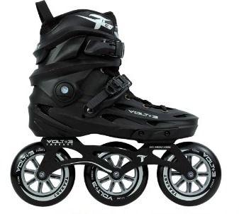 Imagem de Patins 3 Rodas Volt + 3 Preto/Cinza Traxart Freestyle