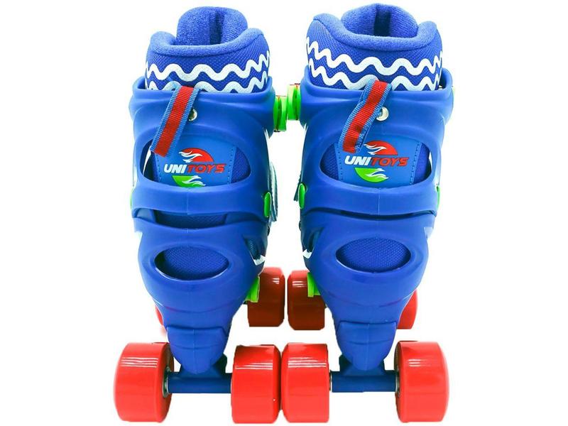 Imagem de Patins 4 Rodas Unitoys Quad Azul com Acessórios