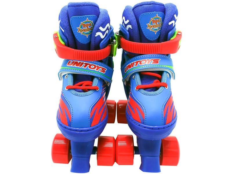 Imagem de Patins 4 Rodas Unitoys Quad Azul com Acessórios