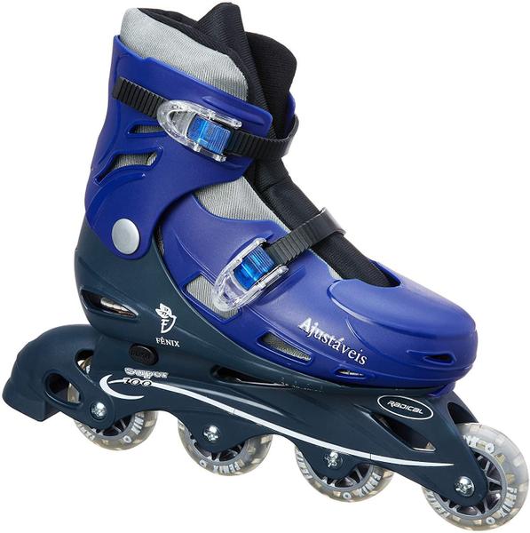 Imagem de Patins Ajustável Com Acessórios Azul 38 Ao 41 - Fenix Ad01A