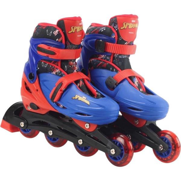 Imagem de Patins BBR Toys Disney Marvel Spider-man Inline Kit de Proteção Infantil 36/39