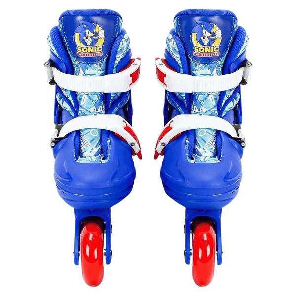 Imagem de Patins BBR Toys Sega Sonic Inline Kit de Proteção Infantil 36/39