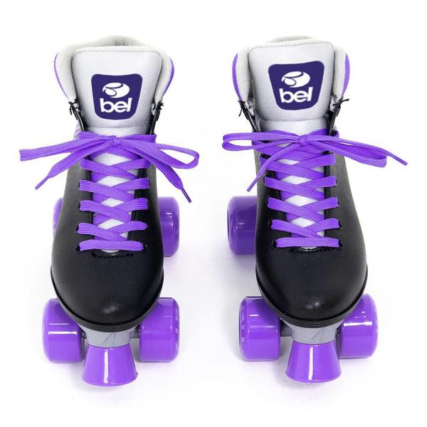 Imagem de Patins Bel Quad - Retro Basic Preto/Roxo Tam 36 