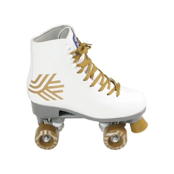 Imagem de  Patins Bel Quad- Retro Top Branco-Dourado Tam. 36 (P55) 