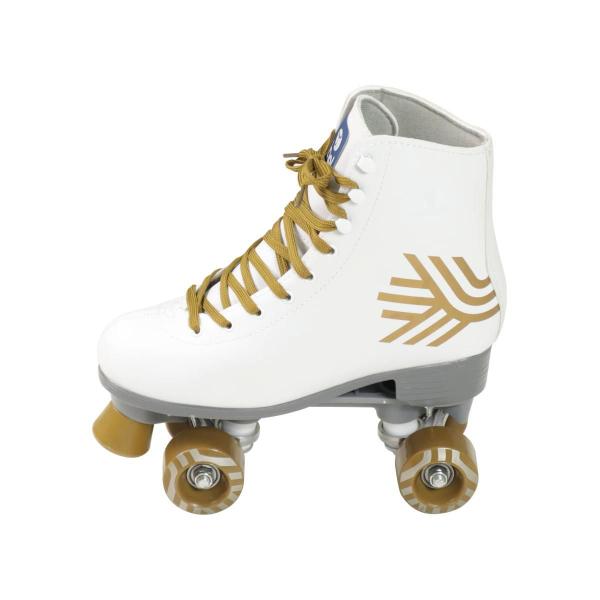 Imagem de  Patins Bel Quad- Retro Top Branco-Dourado Tam. 37 (P55) 