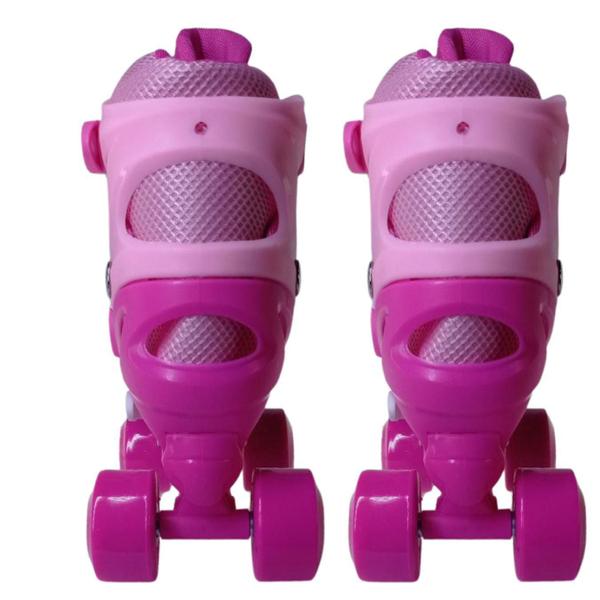 Imagem de Patins De 4 Rodas Rosa Elite Tamanho:32/35