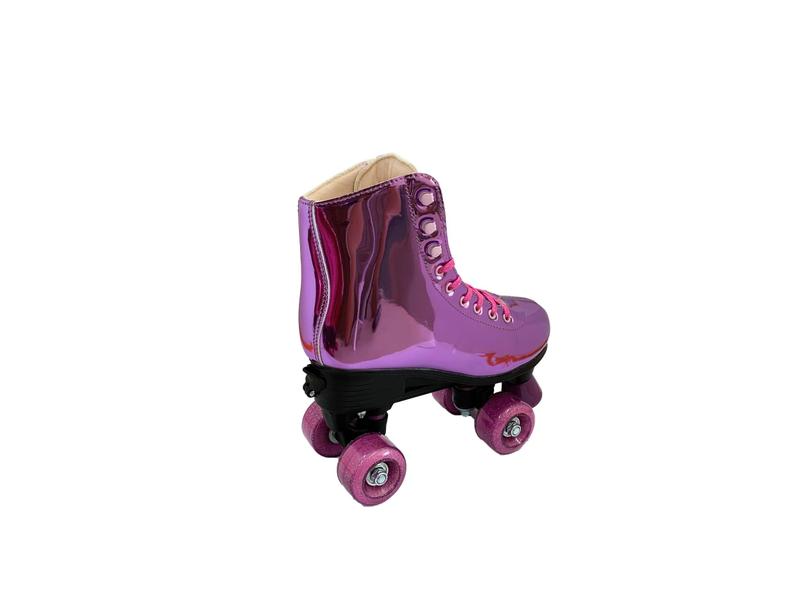 Imagem de Patins Feminino Shine Quatro Rodas Quad Bota N 35-38 Fenix