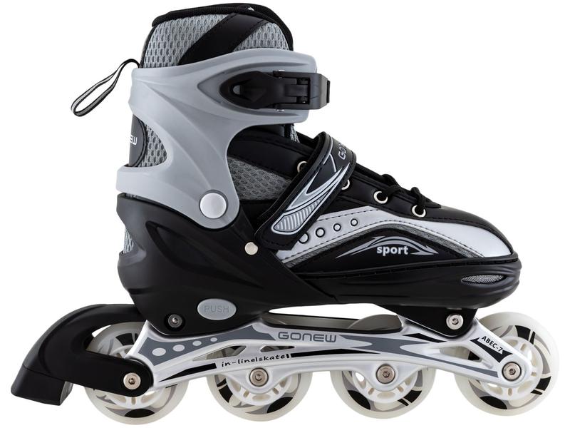 Patins In Line Infantil Gonew Bearing Abec-7 - Cinza