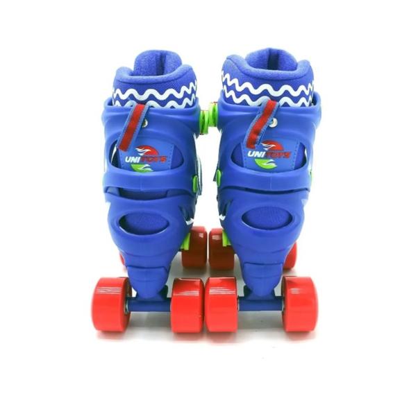 Imagem de Patins Infantil Ajustável com Kit De Proteção (34-37) Azul