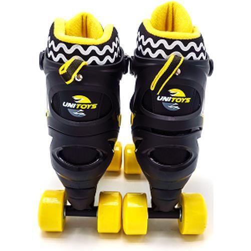 Imagem de Patins Infantil Quad Ajustavel Kit 4 Rodas Unitoys - Preto 3