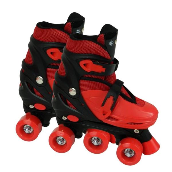 Imagem de Patins Infantil Quadrado Tamanho Ajustavel 4 Rodas Roller