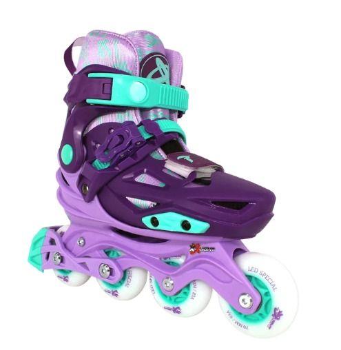 Imagem de Patins Infantil X-LIGHT ROXO com Rodas LED Traxart (PAR)