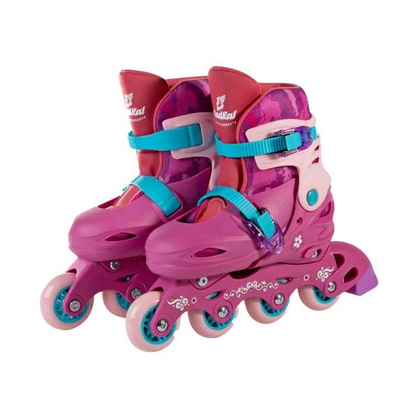 Imagem de Patins Inline Ajustável 34-37 Fenix Brinquedos Rosa