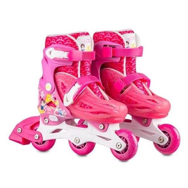 Imagem de Patins Inline Ajustável Disney 35-38 Princesas Multilaser