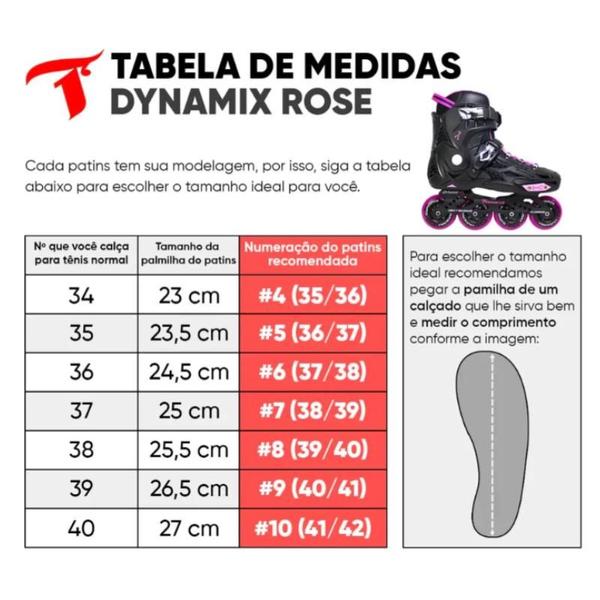 Imagem de Patins Inline Freestyle Traxart Dynamix Rosa Urban Feminino Masculino Iniciante