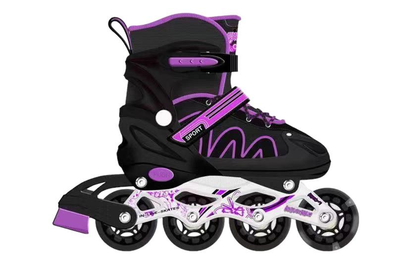 Imagem de Patins Inline Roller Sport Infantil Ajustável C/ Leds  Semiprofissional