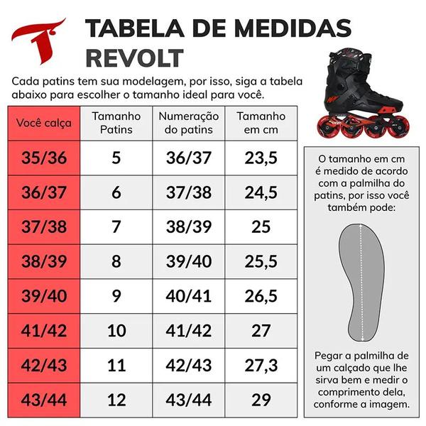 Imagem de Patins Inline Traxart Revolt Freestyle Roller Profissional