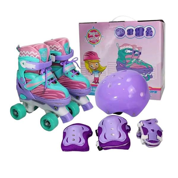 Imagem de Patins Kit Turma Da Aventura Violeta 34-37 Unitoys