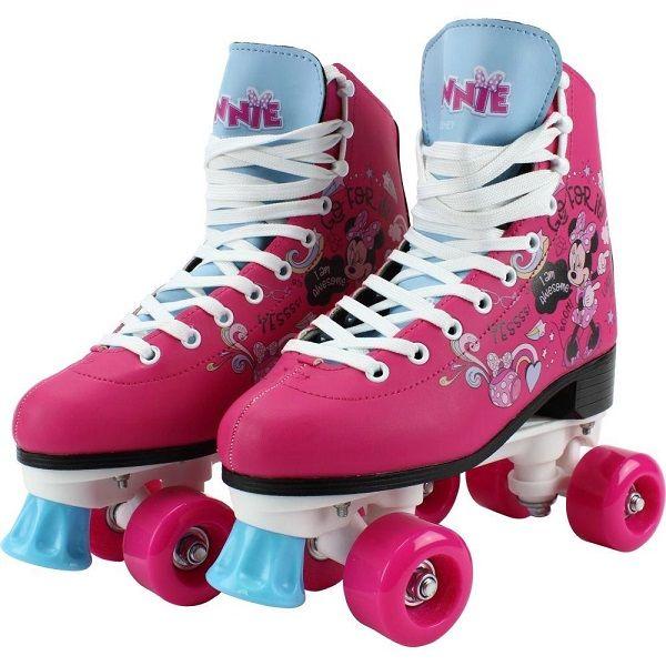 Imagem de Patins Minnie Retro 4 Rodas Tamanho 35-36 Azul BBR TOYS