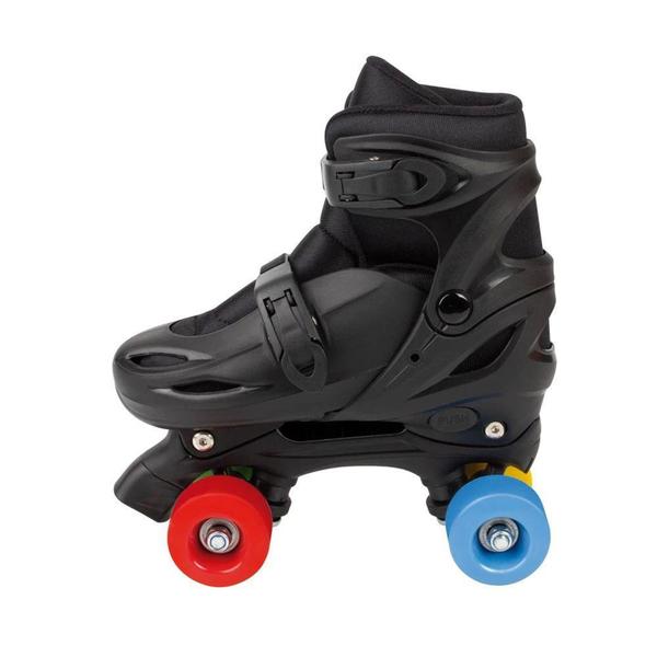 Imagem de Patins Preto Modelo Colors Regulavel do 34 Ao 37 com Rodas Coloridas  Mor