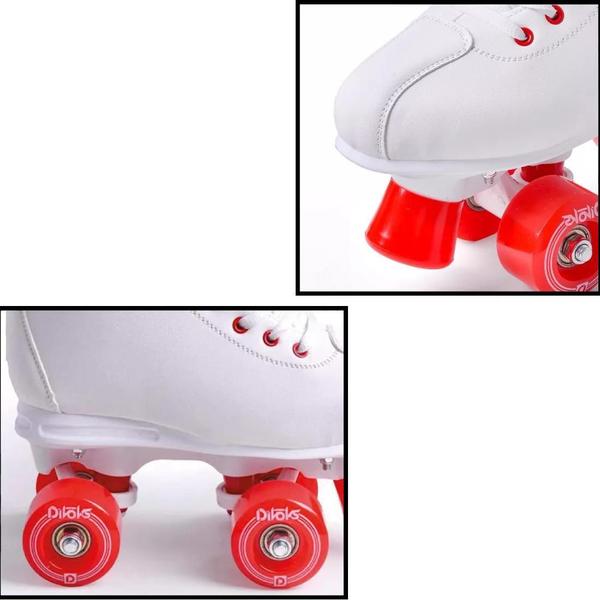 Imagem de Patins Quad 4 Rodas Roller Infantil Divoks Pop One Retrô Bra