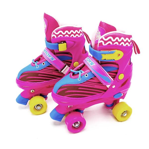 Imagem de Patins Quad Ajustável  com Kit Proteção Unitoys