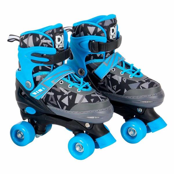 Imagem de Patins Quad com Acessórios - Ajustável - 30 a 33 - P - Azul - DM Radical