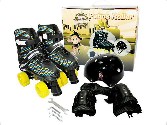 Imagem de Patins Quad Kit Preto 34/37- UniToys