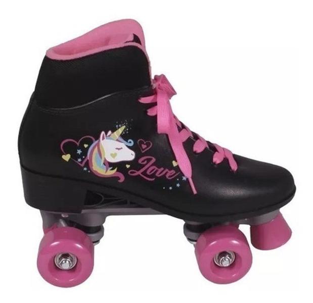 Imagem de Patins quad love unicornio branco ou preto belfix