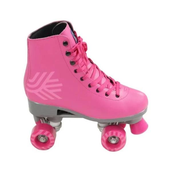 Imagem de Patins Quadro Rodas Quad Retrô 36 Rosa  756210 Bel 