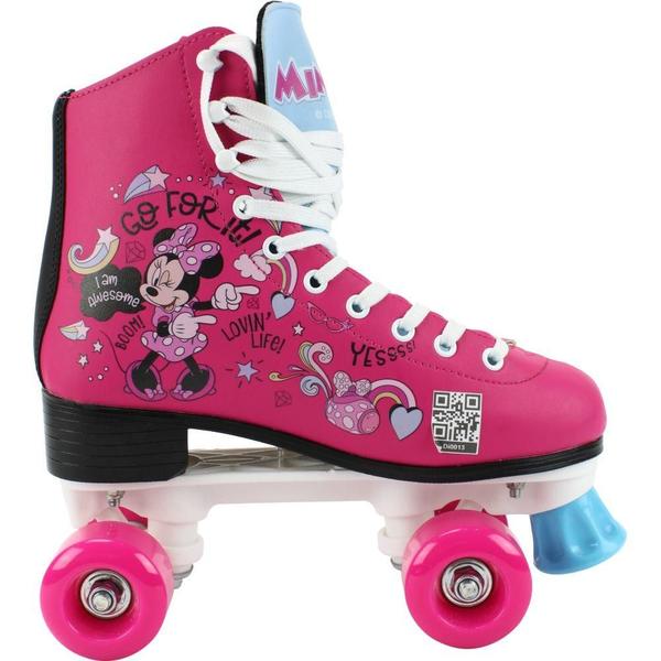 Imagem de Patins Retrô 4 Rodas Tamanho 35-36 Minnie DI0013 Rosa - Bbr