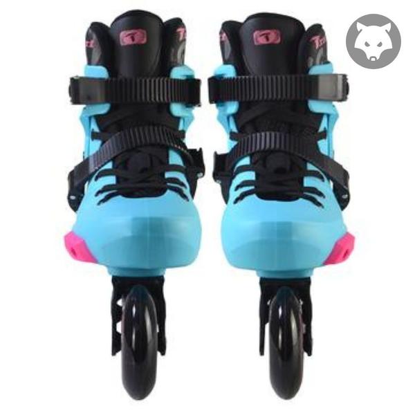 Imagem de Patins Revolt Azul Inline Traxart + Mochila Lobo