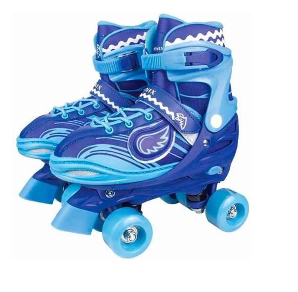 Imagem de Patins Roller 4 Rodas Com Luz 34 A 37 Ajustável ul