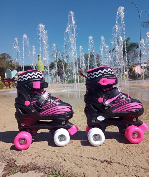 Imagem de Patins Roller Com Kit De Proteção Infantil Numero 34 Ao 37