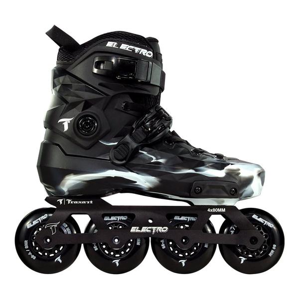 Imagem de Patins Traxart Electro Inline Freestyle - 80mm ABEC-9 Cromo