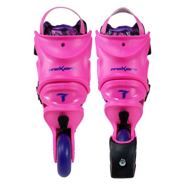 Imagem de Patins Traxart Freemix Inline Infantil -  Rosa - 68/70mm ou 70/72mm ABEC-9